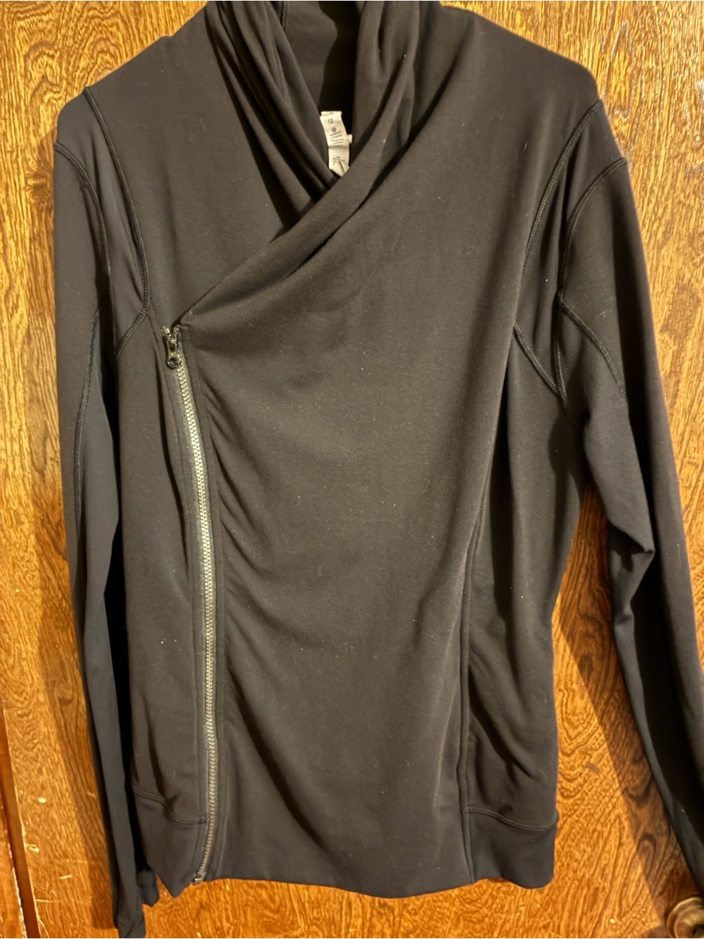 lululemon athletica Black Asymmetrical Zip Utility Jacket